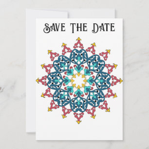 Marokkanische Fliesen Save The Date Karte