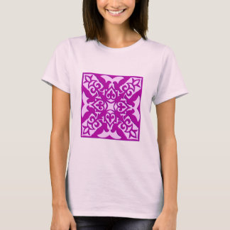 marokkanische Fliesen - tief orchid und rosa T-Shirt