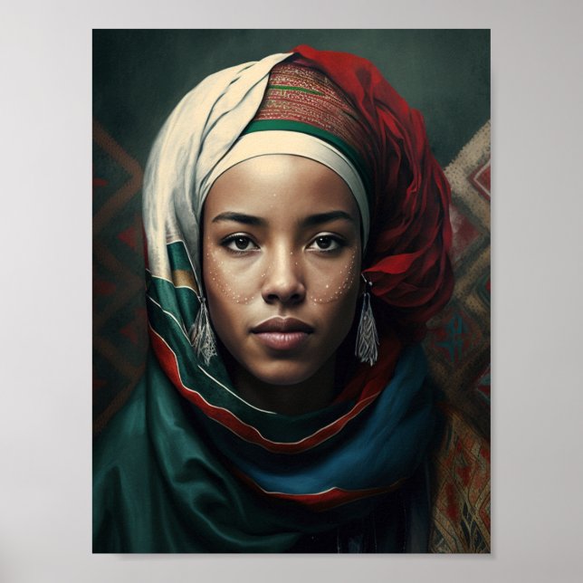 marokkanische Frau Poster (Vorne)