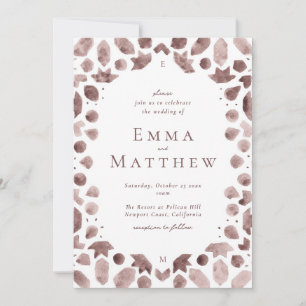 marokkanische geometrische Tiles Wedding Einladung