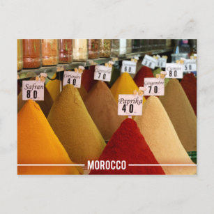marokkanische Gewürze, ätherische Gewürze aus Maro Postkarte