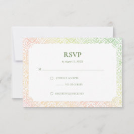 Marokkanische Kachel Muster Antwortkarte RSVP Karte