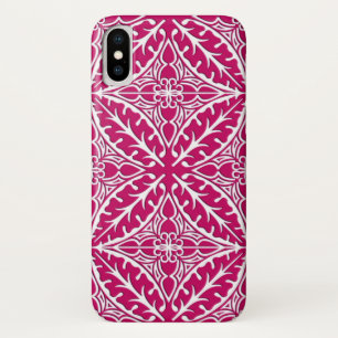 marokkanische Kacheln - magenta und weiß Case-Mate iPhone Hülle