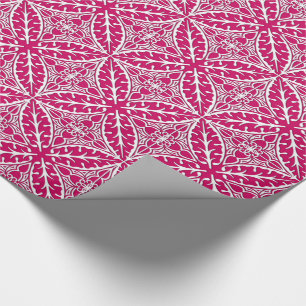 marokkanische Kacheln - magenta und weiß Geschenkpapier