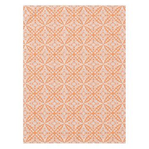 marokkanische Kacheln - orange und weiß Tischdecke