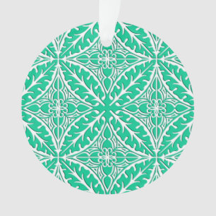 marokkanische Kacheln - türkis und weiß Ornament