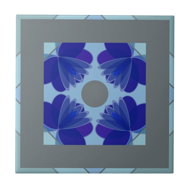 marokkanische Keramik Fliese (Vorderseite)