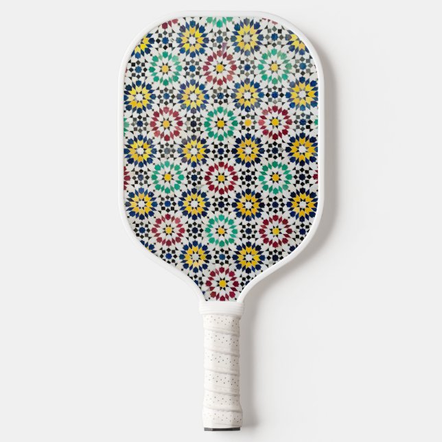 marokkanische Keramik Zellije Pickleball Schläger (Vorderseite)