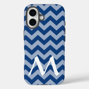 Marokkanische Moods Chevrons mit Monogramm iPhone 16 Hülle