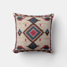 Marokkanische Schätze: Weiße Kilim-Kissen mit Arab Kissen