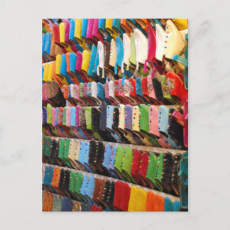 marokkanische Schuhe Postkarte