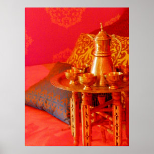 marokkanische Teezeit Poster