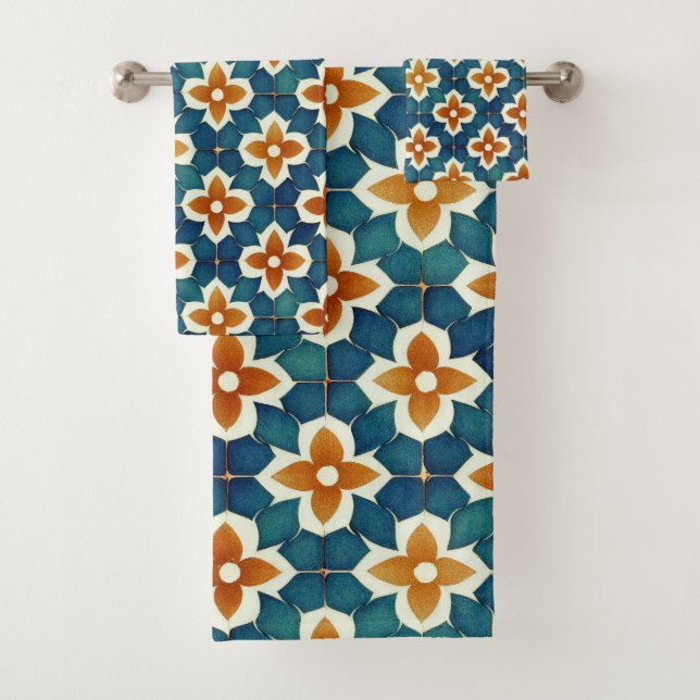 marokkanische Tile Badhandtuch Set (Insitu)