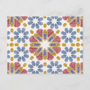 marokkanische Tile Postkarte