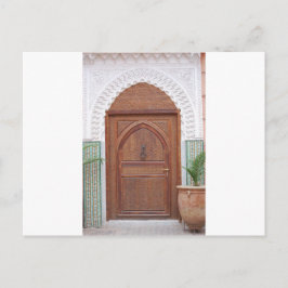 marokkanische Tür Postkarte