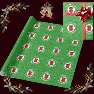 Marokkanische Weihnachtsengel-Flagge Personalisier Geschenkpapier
