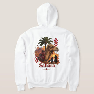 Marokkanische Wüstenkamel-Vintage-Kunst Hoodie