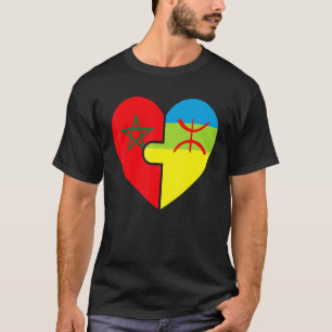 Marokkanischer Amazigh Roots Matching Flag stolz a T-Shirt