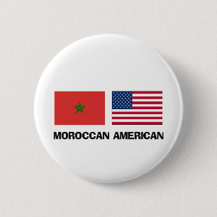 Marokkanischer Amerikaner Button