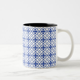 Marokkanischer Blauer Zweifarbige Tasse