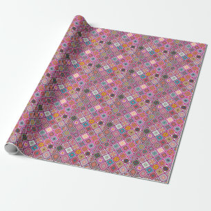 marokkanischer Bohemisch Mandala Tiles Geschenkpapier