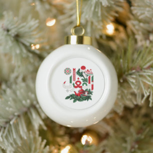 Marokkanischer Erbe-Schlüsselanhänger Marokkanis Keramik Kugel-Ornament
