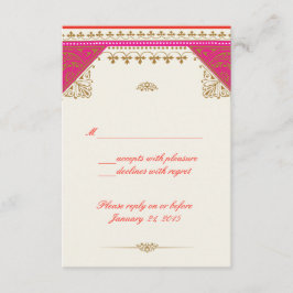 marokkanischer Hochzeitskarte mit marokkanischer u RSVP Karte