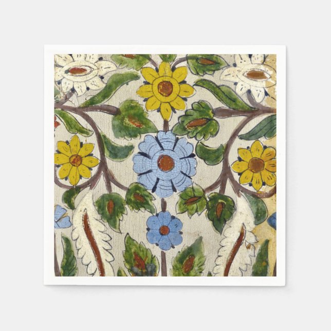 Marokkanischer Mosaikcocktail Napkins Serviette (Vorderseite)