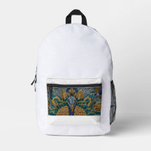 Marokkanischer Pfau Zellige-Rucksack