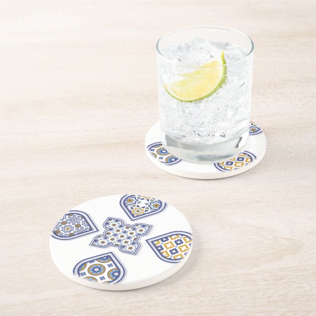 Marokkanischer Sandstone Untersetzer Zellij - Eleg (Seite)