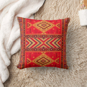 Marokkanischer Sonnenaufgang: Geometric Boho Elega Kissen