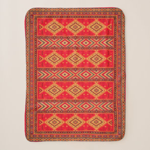 Marokkanischer Sonnenaufgang: Geometric Boho Elega Sherpadecke