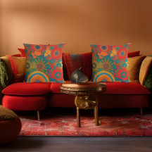 marokkanischer Stil Gold Rot Orange Türkis Blau Ma
