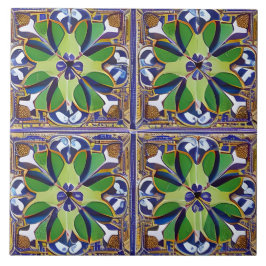 marokkanischer Stil Simulated Mosaic Blau und Grün Fliese