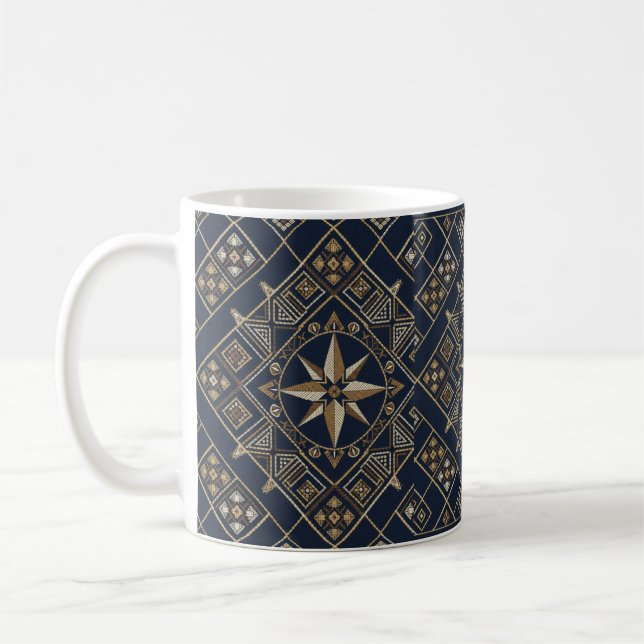 Marokkanischer Teppich Compass Star Kaffeetasse (Links)