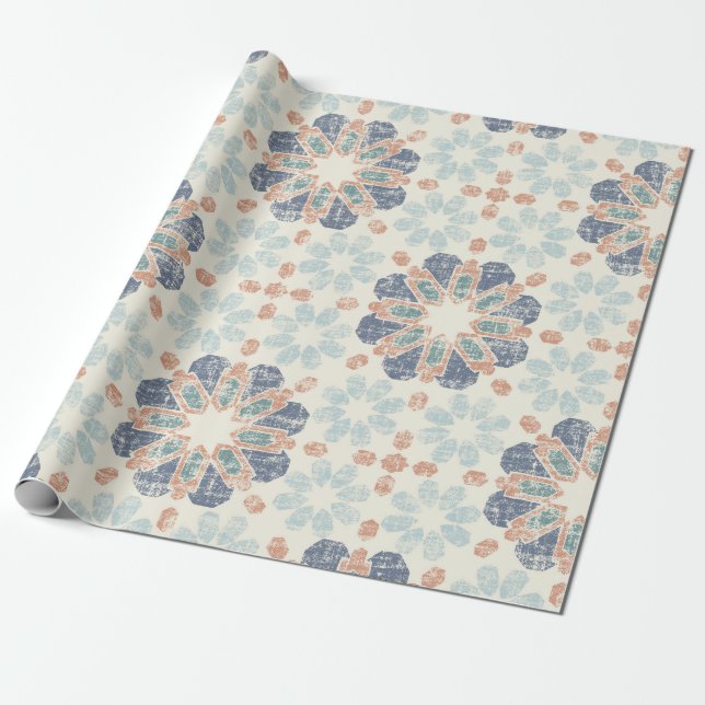 Marokkanischer Tile - Periwinkle Geschenkpapier (Ungerollt)
