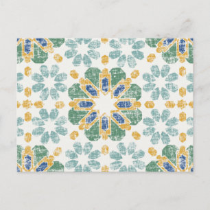 Marokkanischer Tile - Teich Postkarte