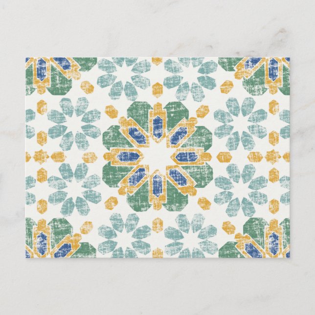 Marokkanischer Tile - Teich Postkarte (Vorderseite)