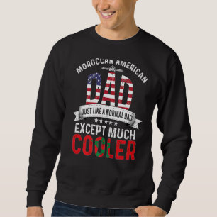 Marokkanischer Vater Vatertag Papa Marokko Fla Sweatshirt