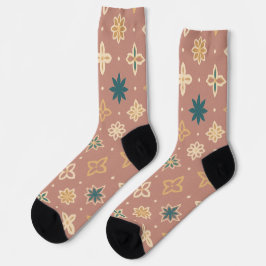 Marokkanischer Whisper - Eleganter geometrischer S Socken