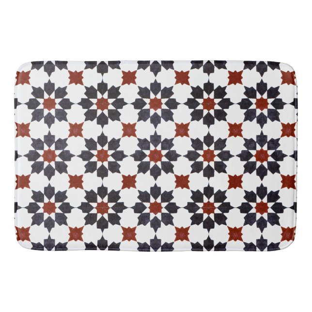 Marokkanisches Aight Point-Star-Muster Badematte (Vorderseite)