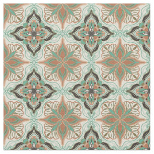 marokkanisches Blumenmuster Stoff