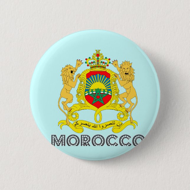 Marokkanisches Emblem Button (Vorderseite)