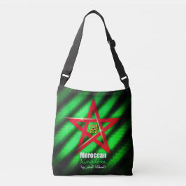marokkanisches Flaggendesign in Illustratoren und  Tragetaschen Mit Langen Trägern
