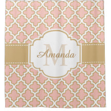 Marokkanisches Fliesenmuster Elegantes Rosa Korall