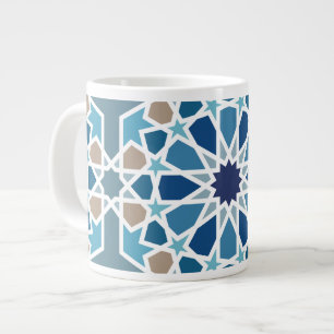 marokkanisches Fliesenmuster Jumbo-Tasse