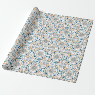 marokkanisches Fliesenpapier Geschenkpapier