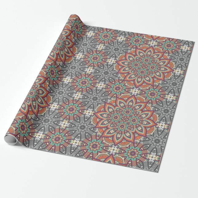 marokkanisches Fliesenpapier Geschenkpapier (Ungerollt)