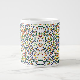 Marokkanisches geometrisches Muster Jumbo-Tasse