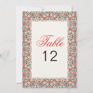 Marokkanisches Gitter Geo Mandala Hochzeit Tischnu Einladung